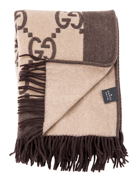 gucci blanket brown